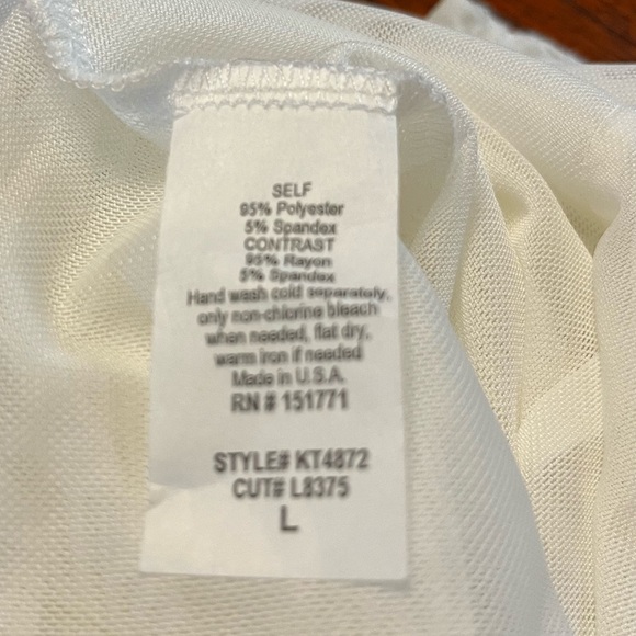 LeLis sheer ruched bodysuit NWT - Picture 9 of 9